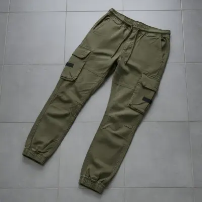Stylish Kaizer Cotton Fabric Cargo Joggers Pant